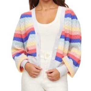 &ISLA Sofia Dove Cardigan In Multi